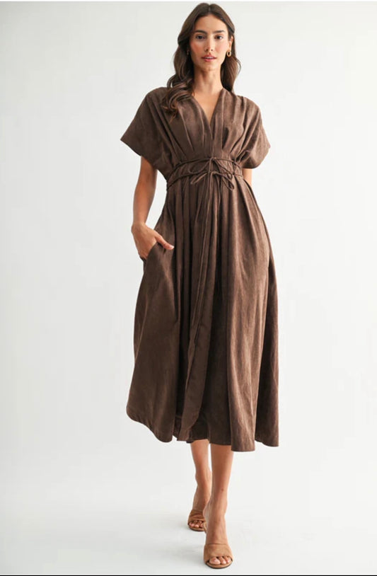 The Brown Vesper dress